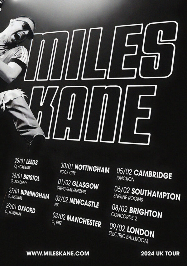 MILES KANE One Man Band 2024 UK Tour Poster Print