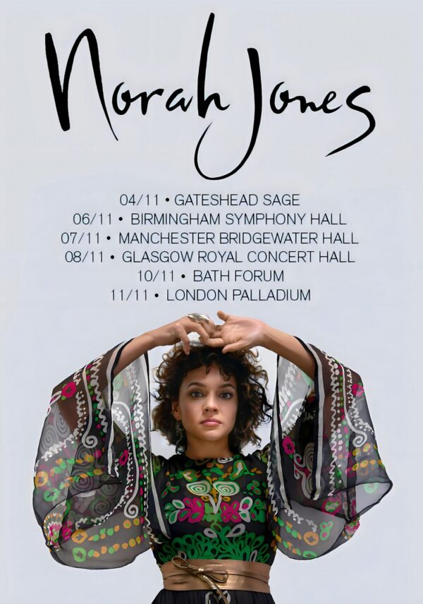 NORAH JONES November 2023 UK Tour Poster Print