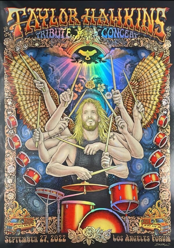 TAYLOR HAWKINS Tribute Concert: LOS ANGELES, California - The Kia Forum Poster Print