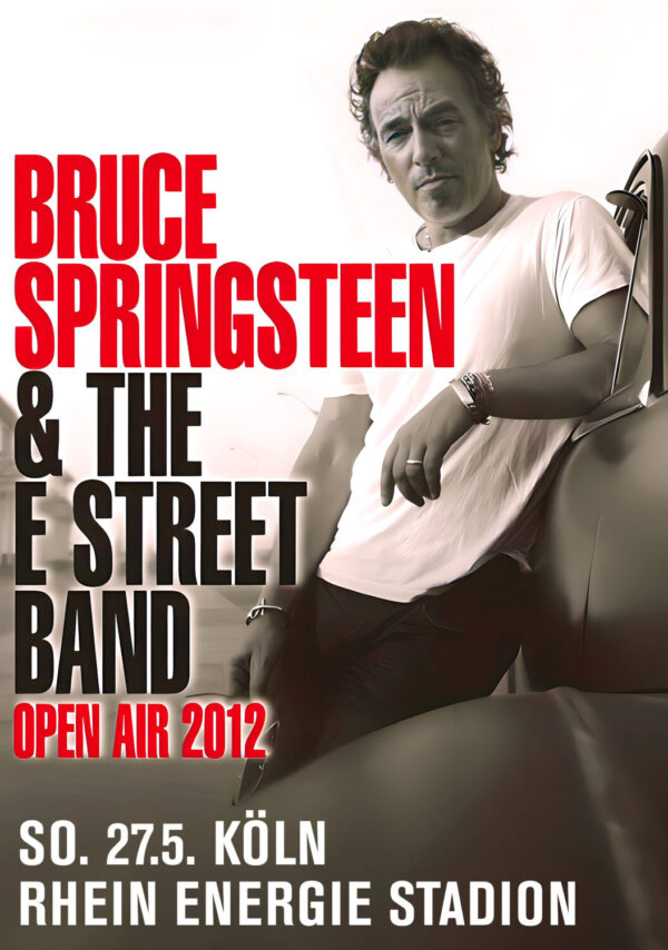 BRUCE SPRINGSTEEN & E Street Band 2012 Open Air Tour: COLOGNE RheinEnergieStadion Poster Print