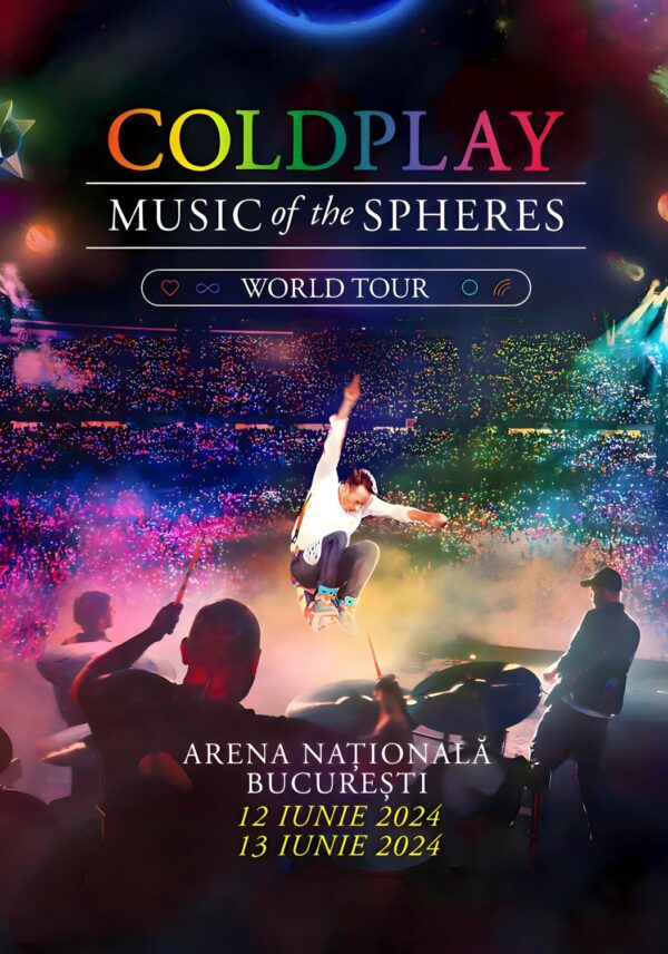COLDPLAY Music of Spheres 2024 European Tour: BUCHAREST Arena Națională Poster Print