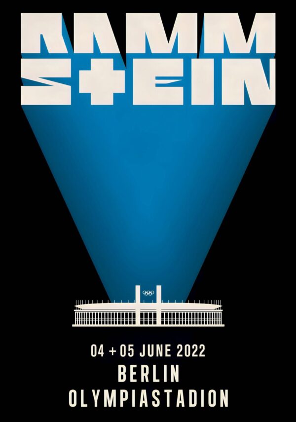 RAMMSTEIN Europe 2022 Stadium Tour: BERLIN Olympiastadion Poster Print