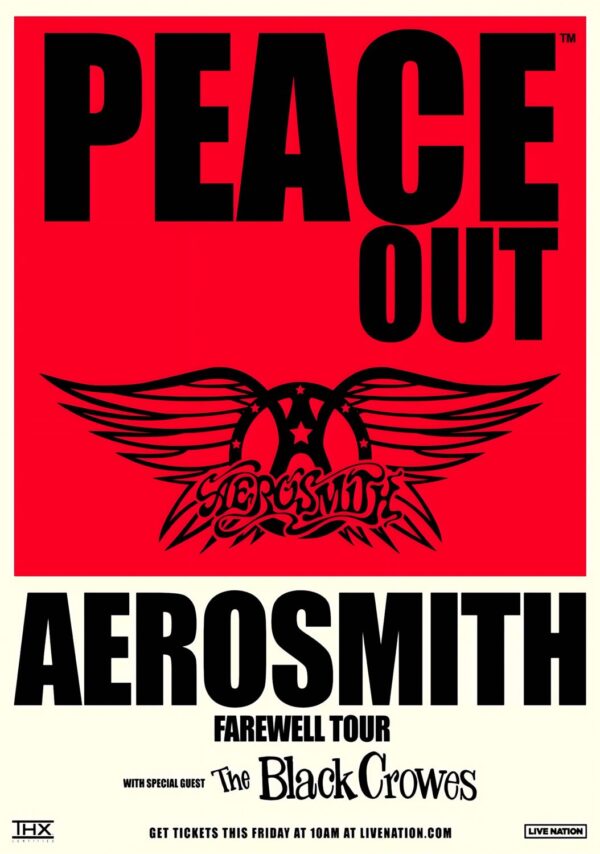 AEROSMITH The Farewell Tour 2023 North America Poster Print