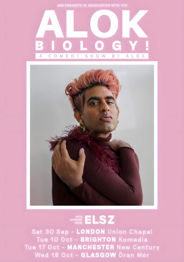 ALOK (Comedian) Biology 2023 UK Tour Poster Print