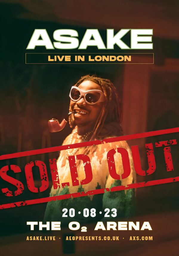 ASAKE Work of Art 2023 Tour - LONDON O2 Arena Poster Print