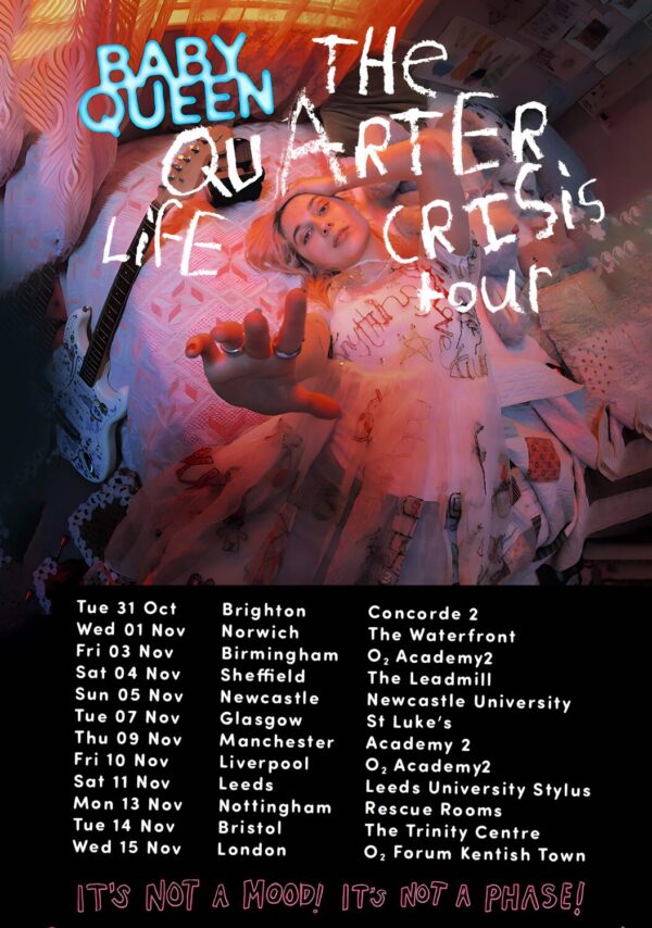 BABY QUEEN The Quarter Crisis 2023 UK Tour Poster Print