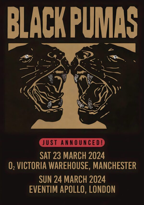 BLACK PUMAS Chronicles of a Diamond 2024 UK Tour: Manchester & London Poster