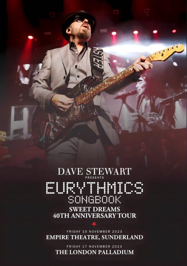 DAVE STEWART (EURYTHMICS) Sweet Dreams 40th Anniversary Tour Poster Print