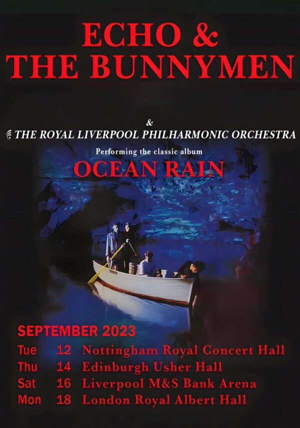 ECHO & THE BUNNEYMEN The Royal Philharmonic Orchestra 2023 UK Tour Poster Print