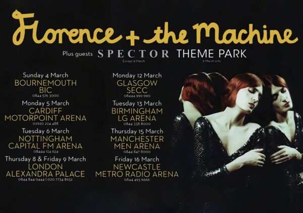 FLORENCE + THE MACHINE Ceremonials 2012 UK Tour Poster Print