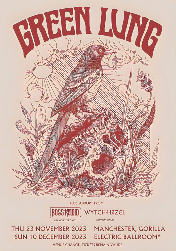 GREEN LUNG This Heathen Lung 2023 UK Tour Poster