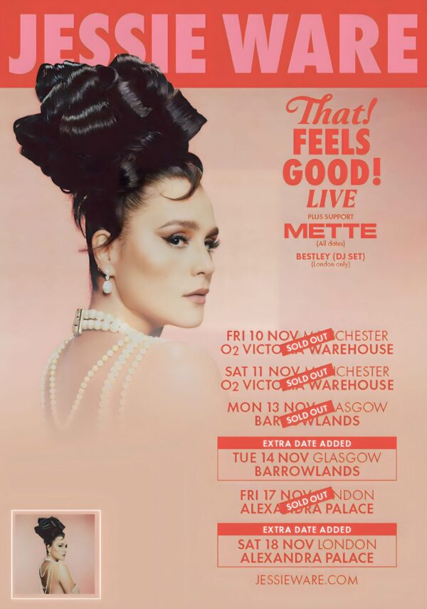 JESSIE WARE That Feels Good Live 2023 UK Tour Poster Print