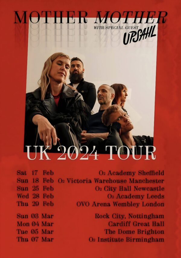 MOTHER MOTHER To My Heart 2024 UK Tour Poster