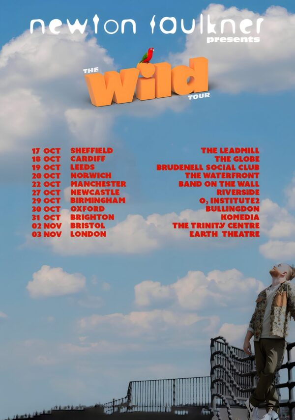 NEWTON FAULKNER The Wild 2023 Tour Poster