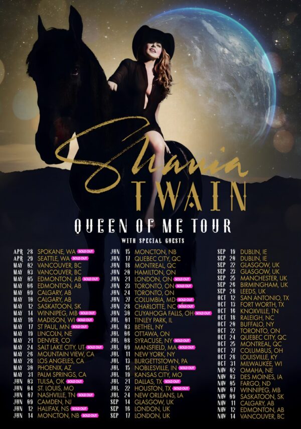 SHANIA TWAIN Queen of Me 2023 North American Tour Poster Print