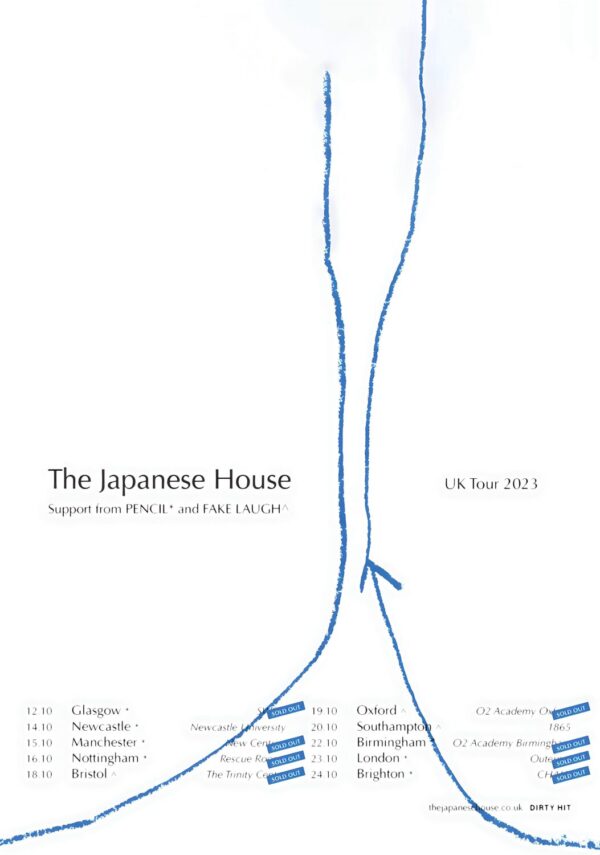 THE JAPANESE HOUSE In The End It Always Does 2023 UK Tour Poster