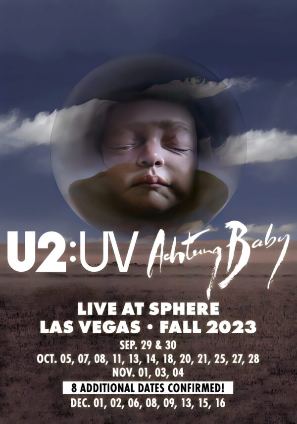 U2:UV Achtung Baby Live at Sphere 2023: Las Vegas Residency - Venetian Poster
