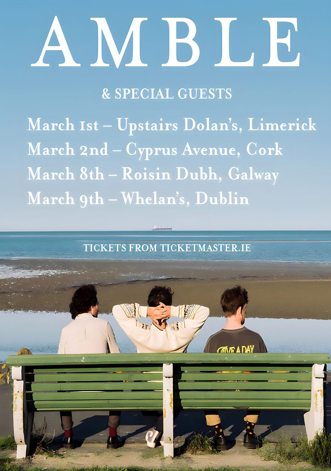 AMBLE (band) Lonely Island 2024 Ireland Tour Poster