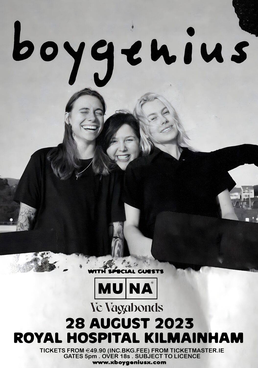 BOYGENIUS The Record 2023 UK Tour KILMAINHAM Poster