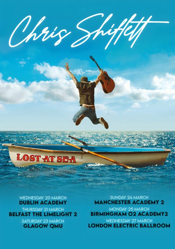 CHRIS SHIFLETT (Foo Fighters) Lost at Sea 2024 UK Tour Poster