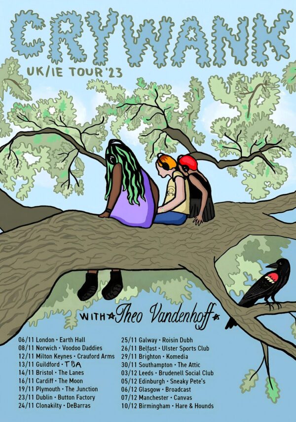 CRYWANK UK & Ireland 2023 Tour Poster