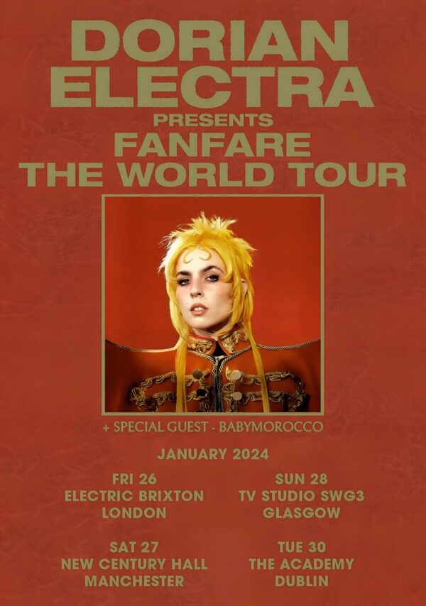 ORIAN ELECTRA Fanfare The UK Tour 2024 Poster