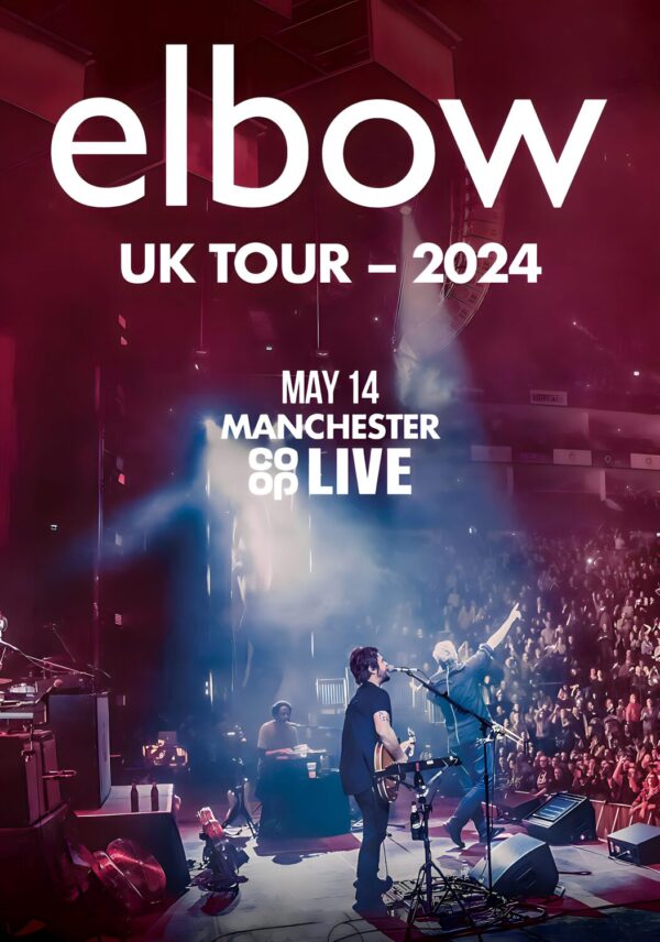 ELBOW (band) UK Tour May 2024: MANCHESTER Co-op Live Poster