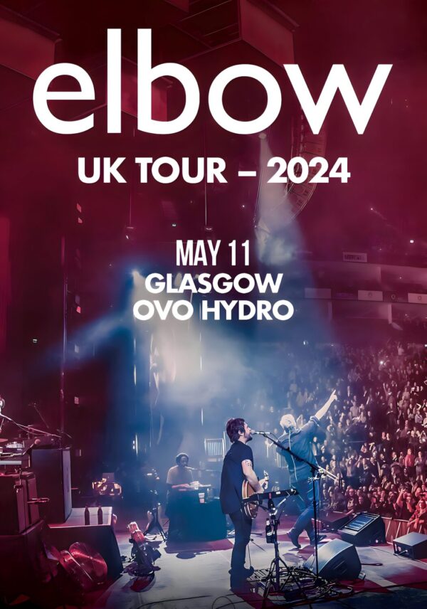 ELBOW (band) UK Tour May 2024: GLASGOW OVO Hydro Poster