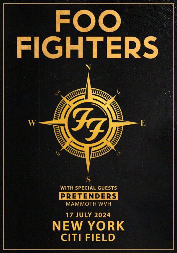 FOO FIGHTERS Everything or Nothing 2024 North American Stadium Tour: NEW YORK, NY — Citi Field Poster