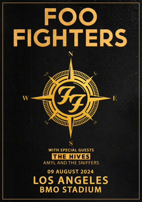 FOO FIGHTERS Everything or Nothing 2024 North American Stadium Tour: LOS ANGELES, CA — BMO Stadium Poster