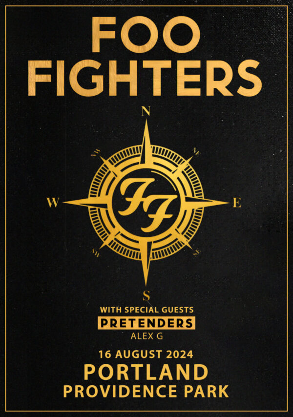 FOO FIGHTERS Everything or Nothing 2024 North American Stadium Tour: PORTLAND, OR — Providence Park Soccer Stadium Poster