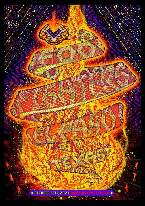 FOO FIGHTERS But Here We Are 2023 North American Tour: El Paso, TX @ Don Haskins Center Poster