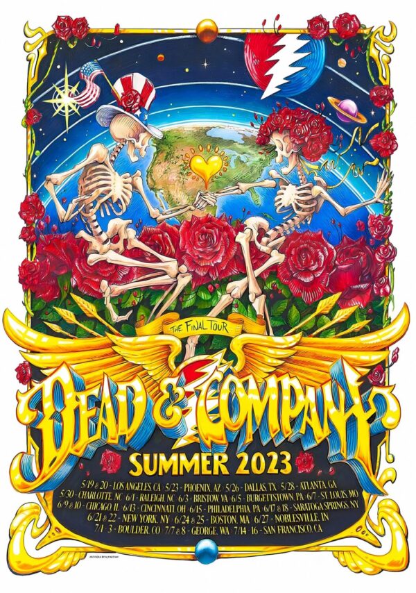 GRATEFUL DEAD (DEAD & COMPANY) Summer 2023 North American Tour Poster