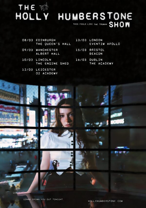 HOLLY HUMBERSTONE Paint My Bedroom Black 2024 UK Tour Poster