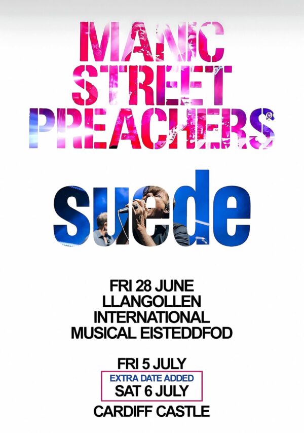 MANIC STREET PREACHERS - SUEDE 2024 Tour - LLANGOLLEN & CARDIFF, Wales Poster