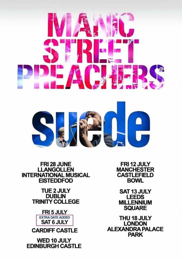 MANIC STREET PREACHERS - SUEDE 2024 UK Arena Tour Poster