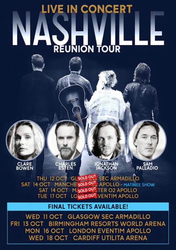 NASHVILLE Live In Concert 2023 UK Reunion Tour Poster