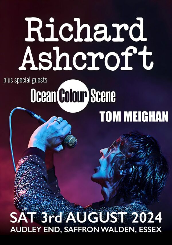 RICHARD ASHCROFT 2024 Summer Tour: ESSEX Audley End, Saffron Walden Poster