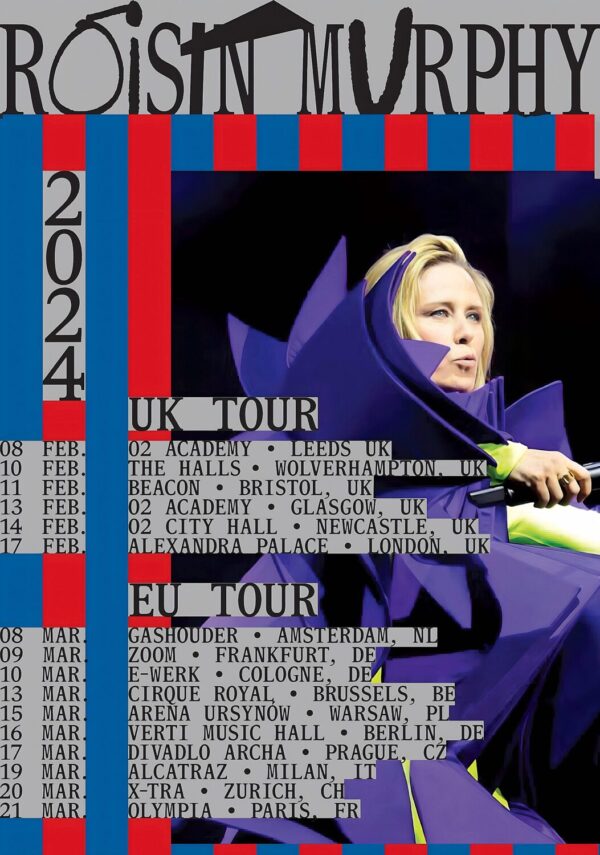 ROISIN MURPHY Hit Parade 2024 UK and European Tour Poster