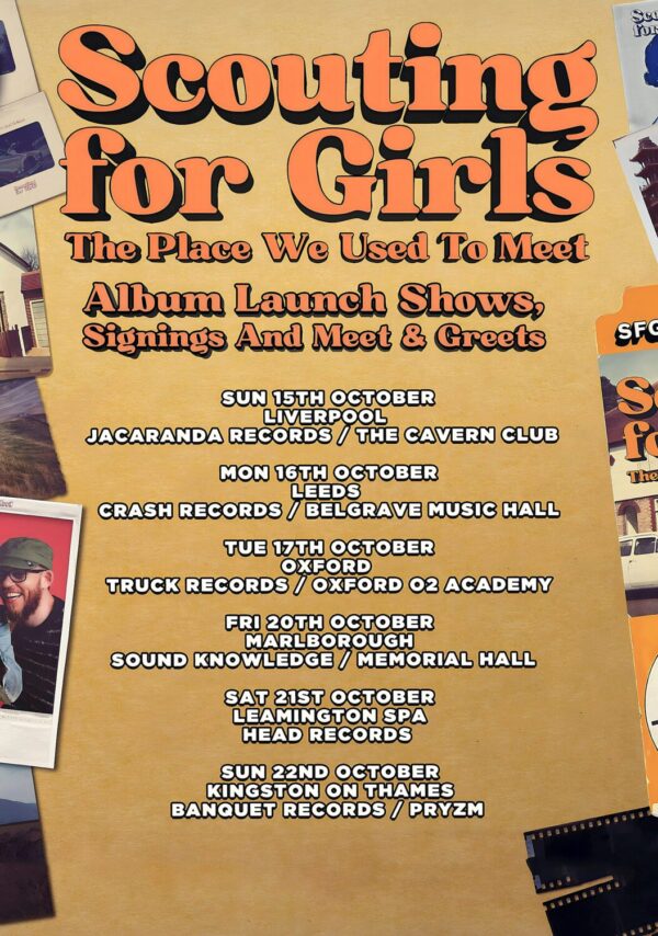 SCOUTING FOR GIRLS The Place We Used to Meet 2023 UK Tour Poster