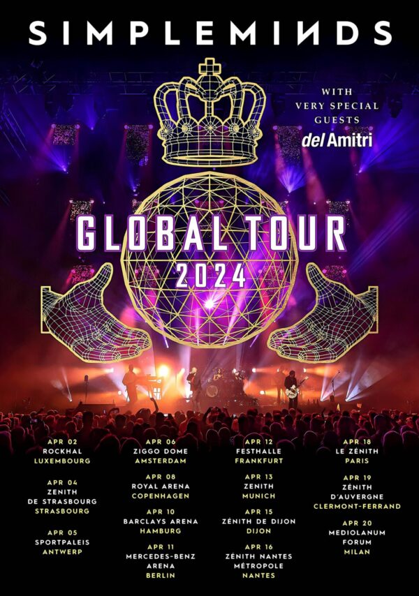 SIMPLE MINDS Global Tour 2024: European Tour Poster