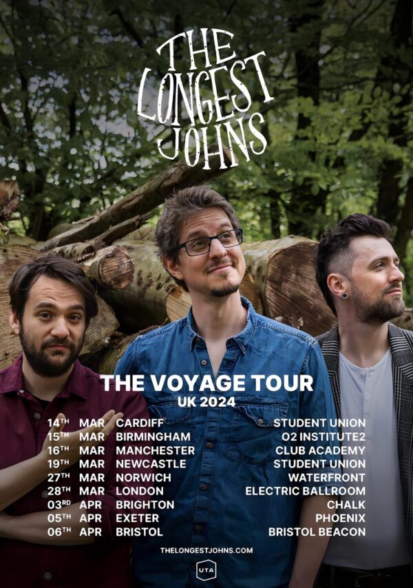 THE LONGET JOHNS The Voyage 2024 UK Tour Poster