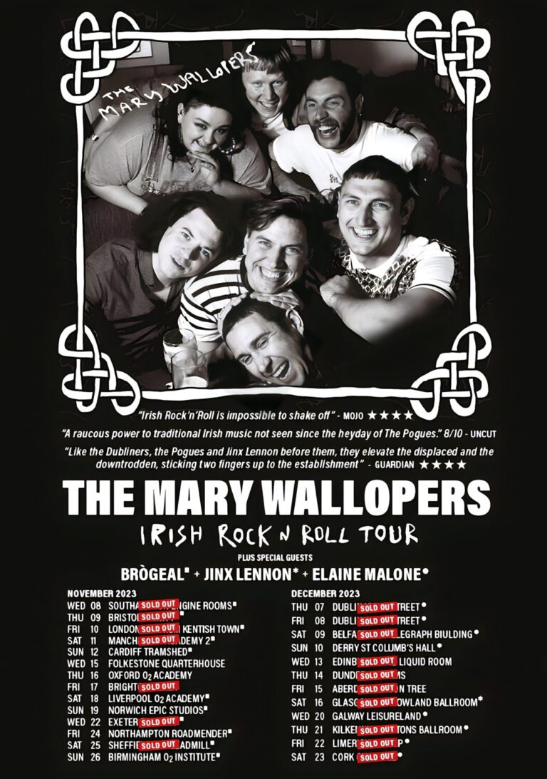 the-mary-wallopers-irish-rock-n-roll-2023-uk-tour-poster