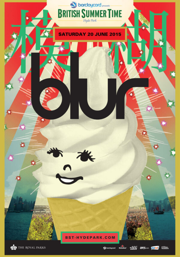BLUR London Hyde Park June 20th 2015 Poster