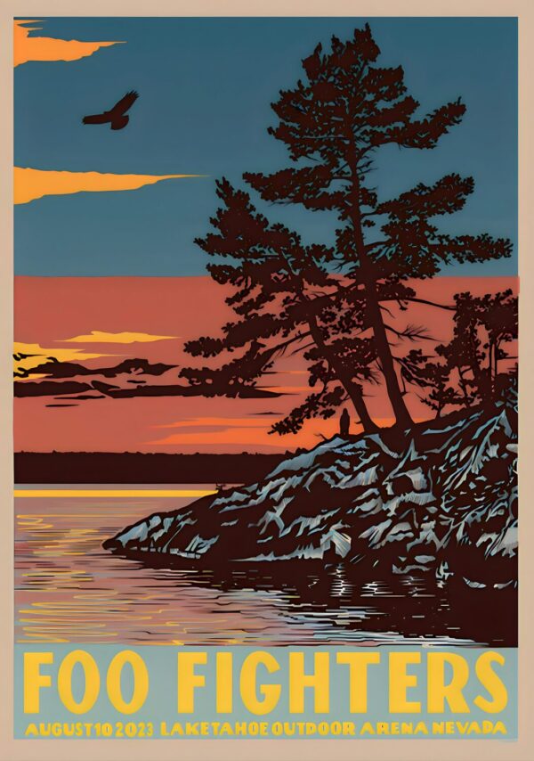 FOO FIGHTERS But Here We Are 2023 North American Tour: Salt Lake City, UT @ USANA Amphitheatre Poster