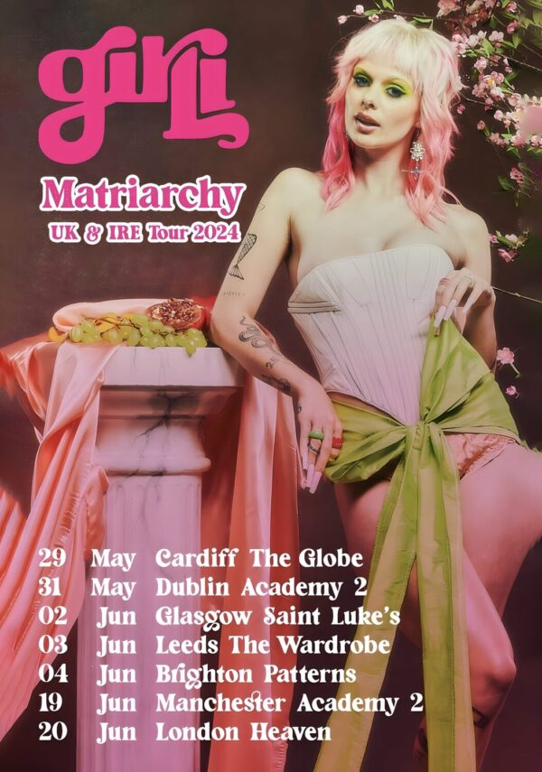 GIRLI Matriarchy UK & Ireland 2024 Tour Poster