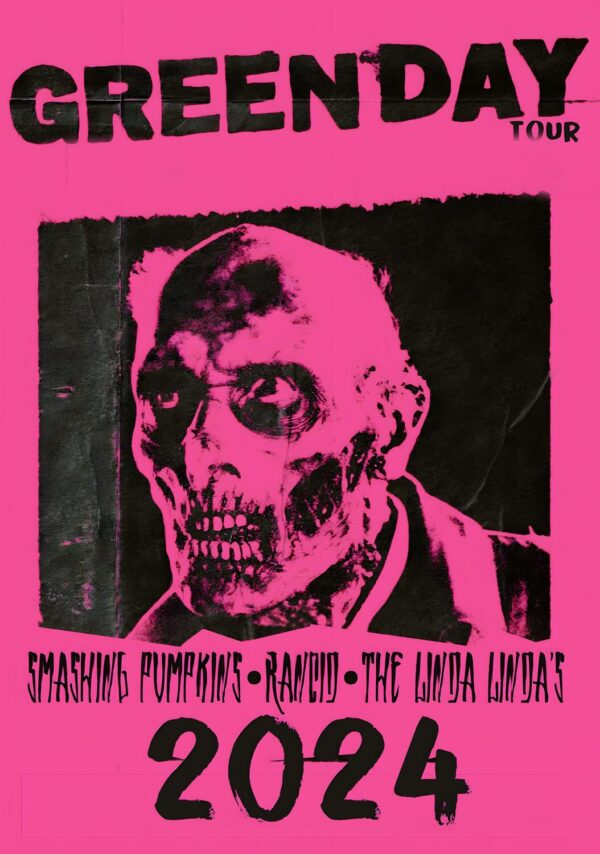 GREEN DAY The Saviors 2024 North American Stadium Tour Poster