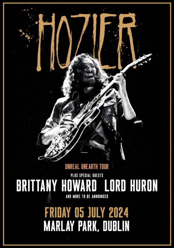 HOZIER Unreal Unearth World Tour: DUBLIN Marlay Park - 5 July 2024 Poster