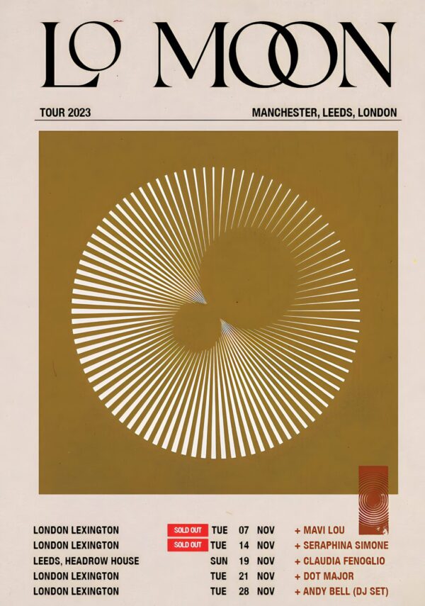 LO MOON A Modern Life 2023 UK Tour Poster