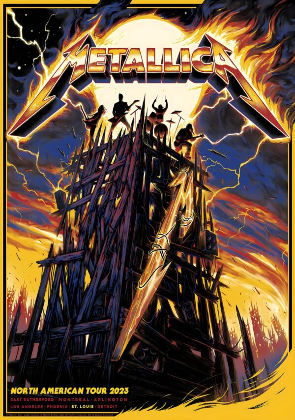 METALLICA 72 Seasons North American Tour Poster